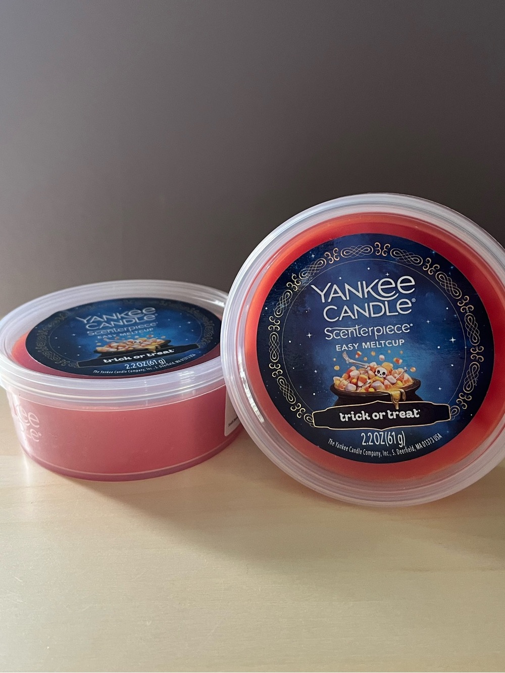 Two New Yankee Candle Trick or Treat Scenterpiece Wax Melt Cups